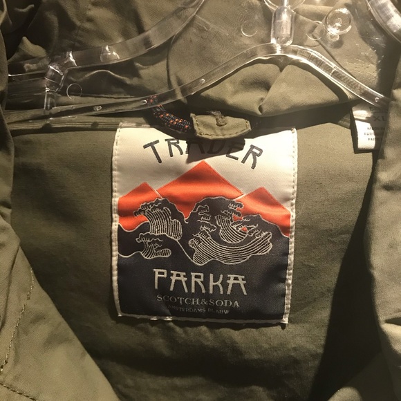 Scotch and Soda men’s olive parka size XL - Picture 4 of 4